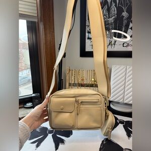 Stylish Cream Crossbody Bag